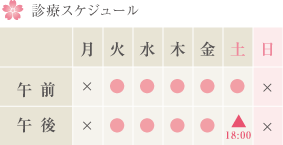 診療スケジュール