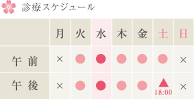 診療スケジュール